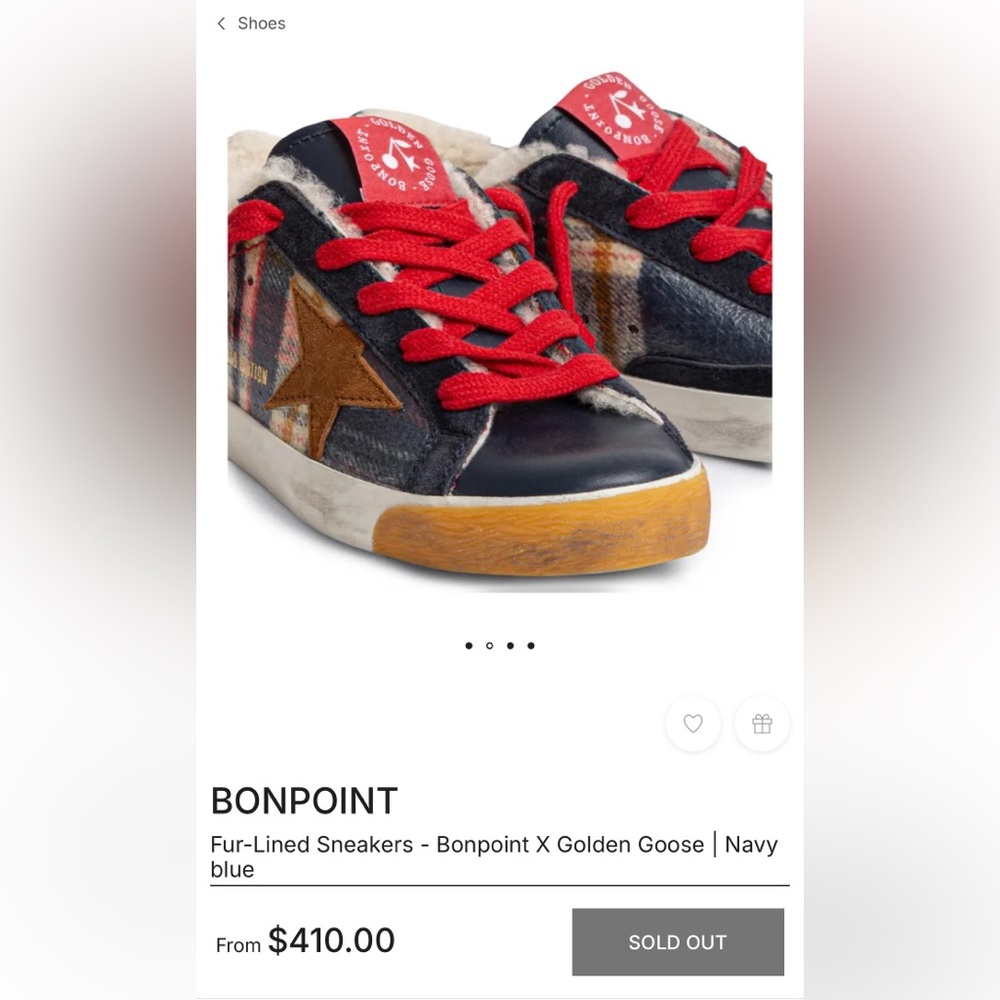Golden Goose Kids Sneakers - Navy, Red, and Brown